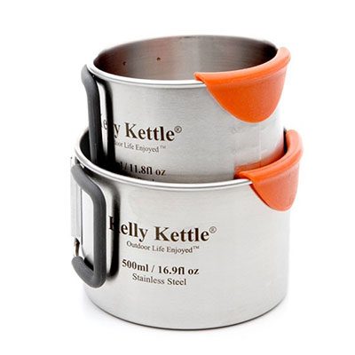 Kelly Kettle Camp Mugs Stacked