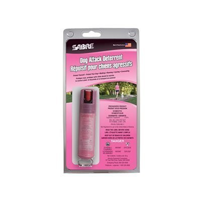 SABRE Dog Spray With Clear Pink Key Case