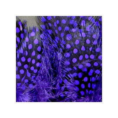 Hareline Strung Guinea Feathers Purple