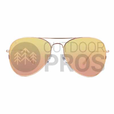 Knockaround Mile Highs Rose Gold on Copper Polarized Sunglasses