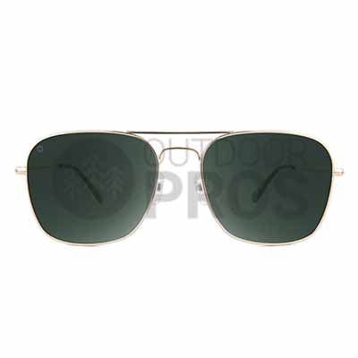 Knockaround Mount Evans Gold on Green Avaitor Sunglasses