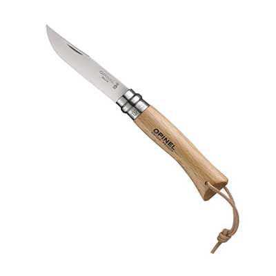 Opinel No.07 Stainless Steel Knife with Lanyard